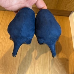 24.0㎝　GU ジーユー　ブルー　青　パンプスの画像