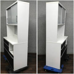 🔷🔶🔷 WF1/18 高橋木工所 SUNNY Takahashi works 食器棚 オープン ブラウン キッチンボード 別売上置 棚 セット ★直接引取歓迎〇🔷🔶🔷の画像