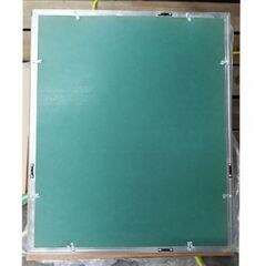 【複数枚購入割引】【激安】額縁【AD6】マット窓：257×320mm 枠外側：370×445mm 枠内側：343×417mm おそらくアルミ枠 表面ガラス 賞状 写真 漫画 原画 イラスト ポスター アニメ グラビアの画像