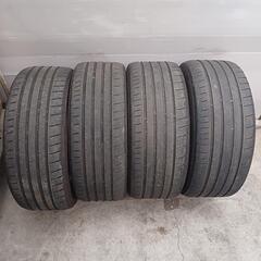225/50R18 2本、245/45R18 2本　アルミ　タイヤ4本セット　No.71　スカイライン純正の画像
