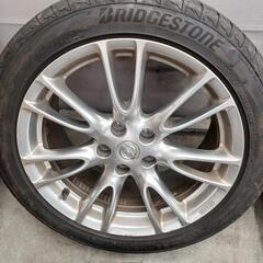 225/50R18 2本、245/45R18 2本　アルミ　タイヤ4本セット　No.71　スカイライン純正の画像