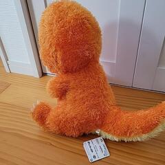 ヒトカゲ特大サイズぬいぐるみタグ付き　ポケモンの画像