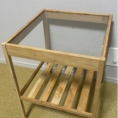 IKEA NESNA サイドテーブル ナチュラル ライトブラウン 木製