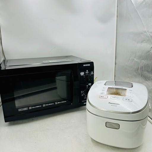 【✨‼️一人暮らし応援セット‼️✨】Panasonic IHジャー炊飯器 SR-HX109 \u0026 アイリスオーヤマ 電子レンジ IMB-F183-6