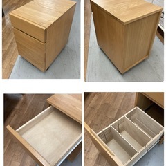 S771 ⭐ ジモティー限定価格！無印良品 MUJI 木製デスク3点セット