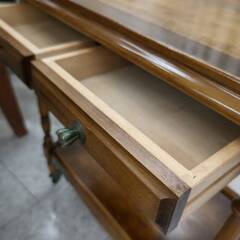 値下げしました!!☆カリモク/キッチンワゴン/収納付き/キャスター付/№2530☆の画像