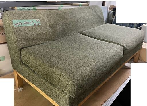 巾１ｍ２５ｃｍ　布貼ソファー￥2,000