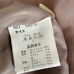 フード付きダウンコートの画像