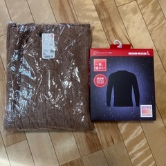 UNIQLO スフレヤーンケーブルネックセーター　超極暖ヒートテック