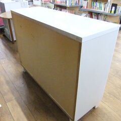 キャビネット 幅120×奥42×高89 食器棚 収納棚 多目的棚 収納家具 札幌市厚別区 厚別店の画像