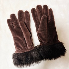 【未使用美品】極暖 手袋  ファーの画像
