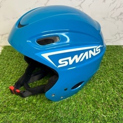 SWANS スキー　スノボー　ヘルメット　スワンズ　水色　雪遊び　冬遊びの画像