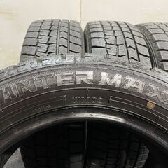 DUNLOP WINTER MAXX WM02 185/60R15 15インチ スタッドレス 4本 21年製 バリ溝 カローラフィールダー スイフト MINI等　(MTR292)クレジットカード QRコード決済可能の画像