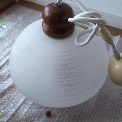 ヤマギワ 和風ペンダントライト 糸巻き摺りガラス