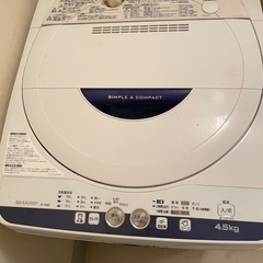 美品　シャープ洗濯機