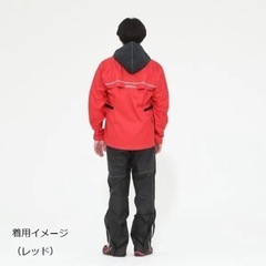 HONDA製品　リニューアルデザイン　3レイヤーレインスーツ（S）赤/黒の画像