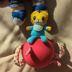 しまじろう人形　おもちゃ　Benesse　起き上がりこぼし　パペット　２つセットの画像