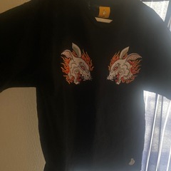 Rabbits Face Embroidery T-shirt