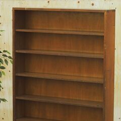 ≪zyt1817ジ≫ 古家具/古道具 本棚 8段 昭和レトロ 什器/書店