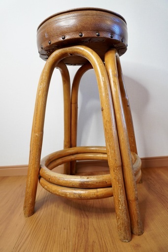 USヴィンテージ ラタン カウンターチェア スツール② 【公式通販】