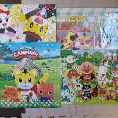 ミッキー　アンパンマン　しまじろうパズルセット