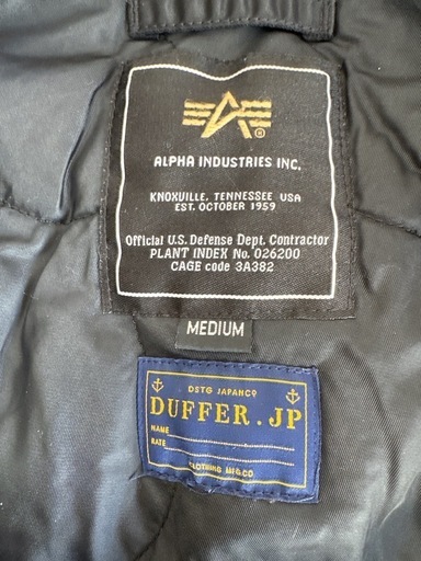 Alpha Industries MA-1 フライトジャケット M 黒 アルファ