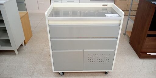 ★ジモティ割あり★ 株式会社真保家具店 キッチンカウンター シルバー H95×D45×W85 クリーニング済み TJ10332