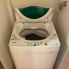 【12/23 無料でお譲りします】東芝 全自動洗濯機 5kg A...