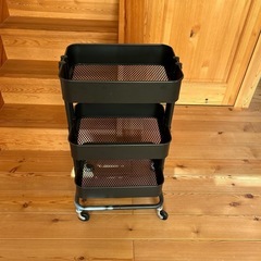 IKEA イケア　キッチンワゴン　黒色
