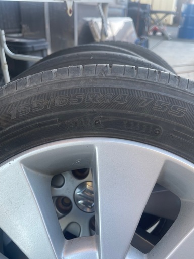 溝有　155/65R14 ワゴンR 純正アルミホイール　MH23 155/65/14