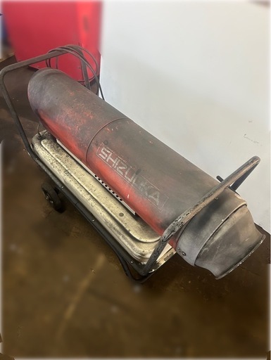 静岡／静岡製機／ジェットヒーター／ホットガン／熱風式ヒーター／125L