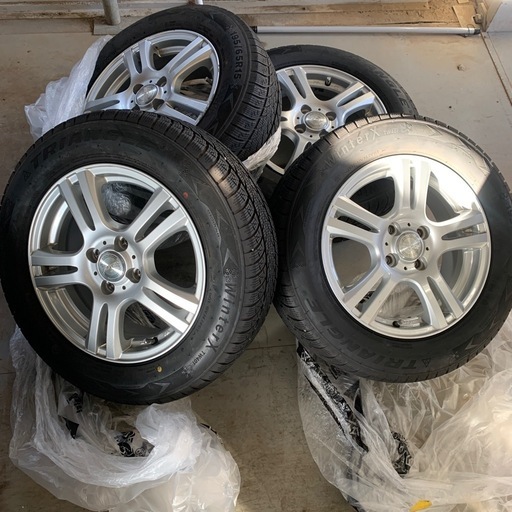 22年製 PCD100-4穴 R15 スタッドレスホイールセット