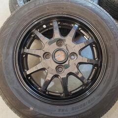 G-SPEED 4-13+45 4H100 バリ溝 DUNLOP EC202 145/80R18 75S 13インチ 4本セット の画像