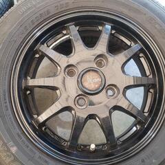 G-SPEED 4-13+45 4H100 バリ溝 DUNLOP EC202 145/80R18 75S 13インチ 4本セット の画像
