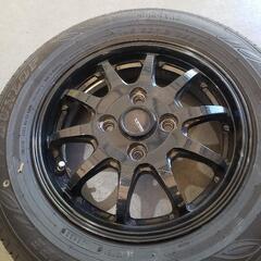 G-SPEED 4-13+45 4H100 バリ溝 DUNLOP EC202 145/80R18 75S 13インチ 4本セット の画像