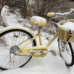 黄色の自転車  女の子  小学校中学年〰️高学年