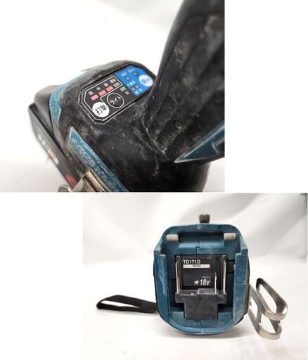 マキタ 18V 充電式インパクトドライバ TD171D ブルー 互換バッテリー付き 電動工具 DIY makita 札幌市 平岸店