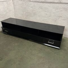 【ジモティ限定特価】 テレビ台 テレビボード 幅1800mm ブラック モダン N0547G