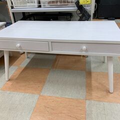 ローテーブル 引出し収納付き 木製 白 W(幅)80.0cm×D...
