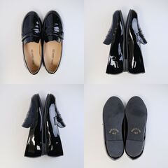 BEAMS mini コインローファー 19.0cm エナメルブラック