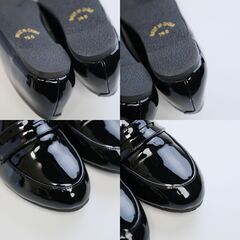BEAMS mini コインローファー 19.0cm エナメルブラックの画像