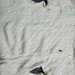 Polo　Mサイズ　ホワイトニット