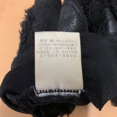 ★完売引渡済★ノースフェイス　やぎ革コンビフリースグローブ　サイズL ブラックの画像