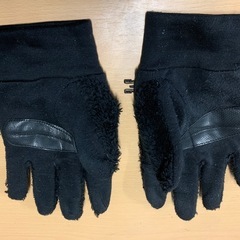 ★完売引渡済★ノースフェイス　やぎ革コンビフリースグローブ　サイズL ブラックの画像
