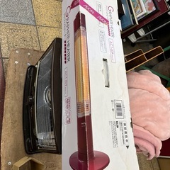 山善電気スタンド　ストーブの画像