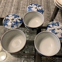 たち吉　蓋付き湯呑み3客の画像