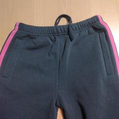 女児　裏起毛ロゴ入りスウェットパンツ１６０センチの画像