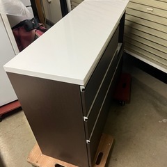 美品‼︎ キッチンカウンター(ダークブラウン)120サイズ/三幸ジャパンの画像