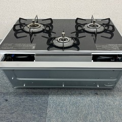 ★未使用品★タカラスタンダード 2024年製TN72AV60C ハイパーガラスコート トッププレート 3口コンロ 片面焼きグリル ビルトインガスコンロの画像