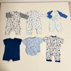 ベビー服 男の子 ロンパースの画像